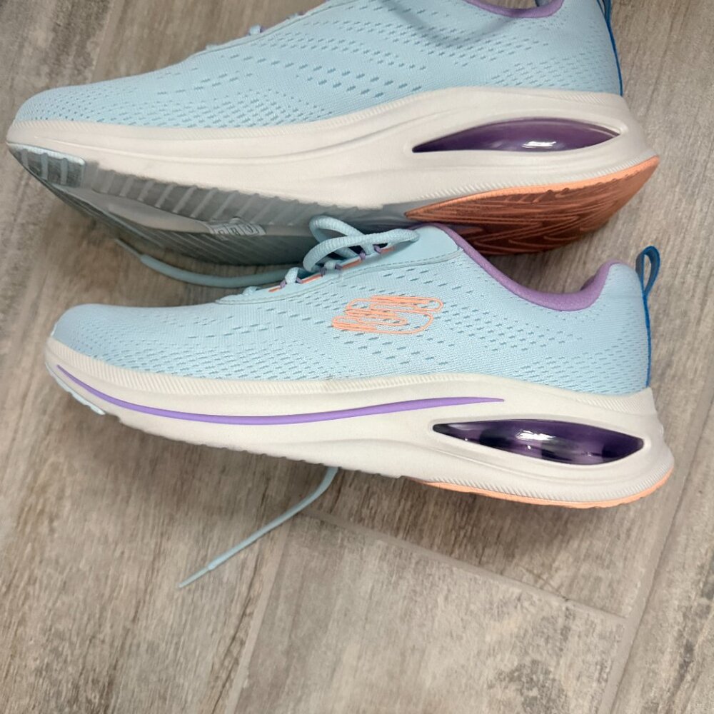 SKETCHERS AIR COOLED MEMORY FOAM- BLUE 10 - Picture 4 of 7